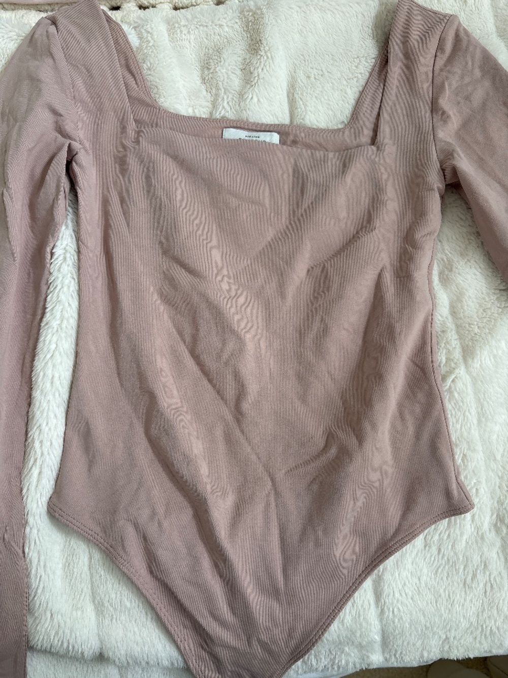 Long sleeve square neck body suit